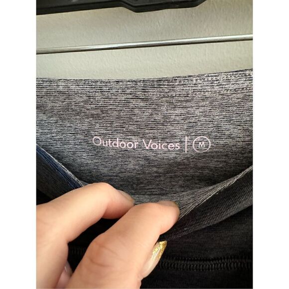 Outdoor Voices Tri-Color Blue Spring 7/8 Activewear Bottoms Leggings Size Medium - Picture 5 of 8